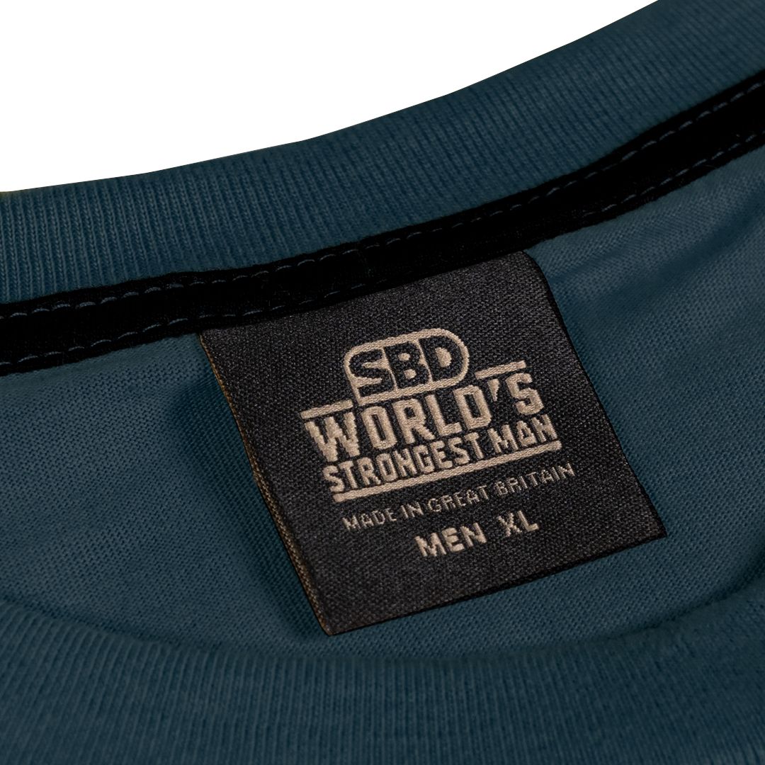 SBD Malaysia 2025 World’s Strongest Man T-Shirt Navy Tag