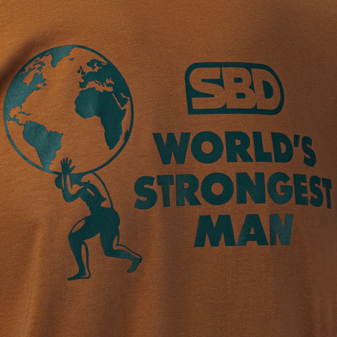 SBD Malaysia 2025 World’s Strongest Man T-Shirt Rust Logo