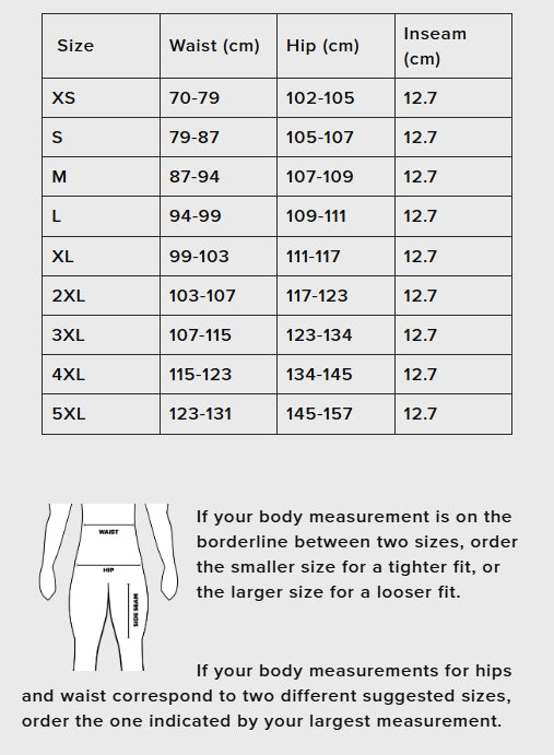 SBD Malaysia SBD Training Shorts - Men's (Nova Range) Sizing Guide