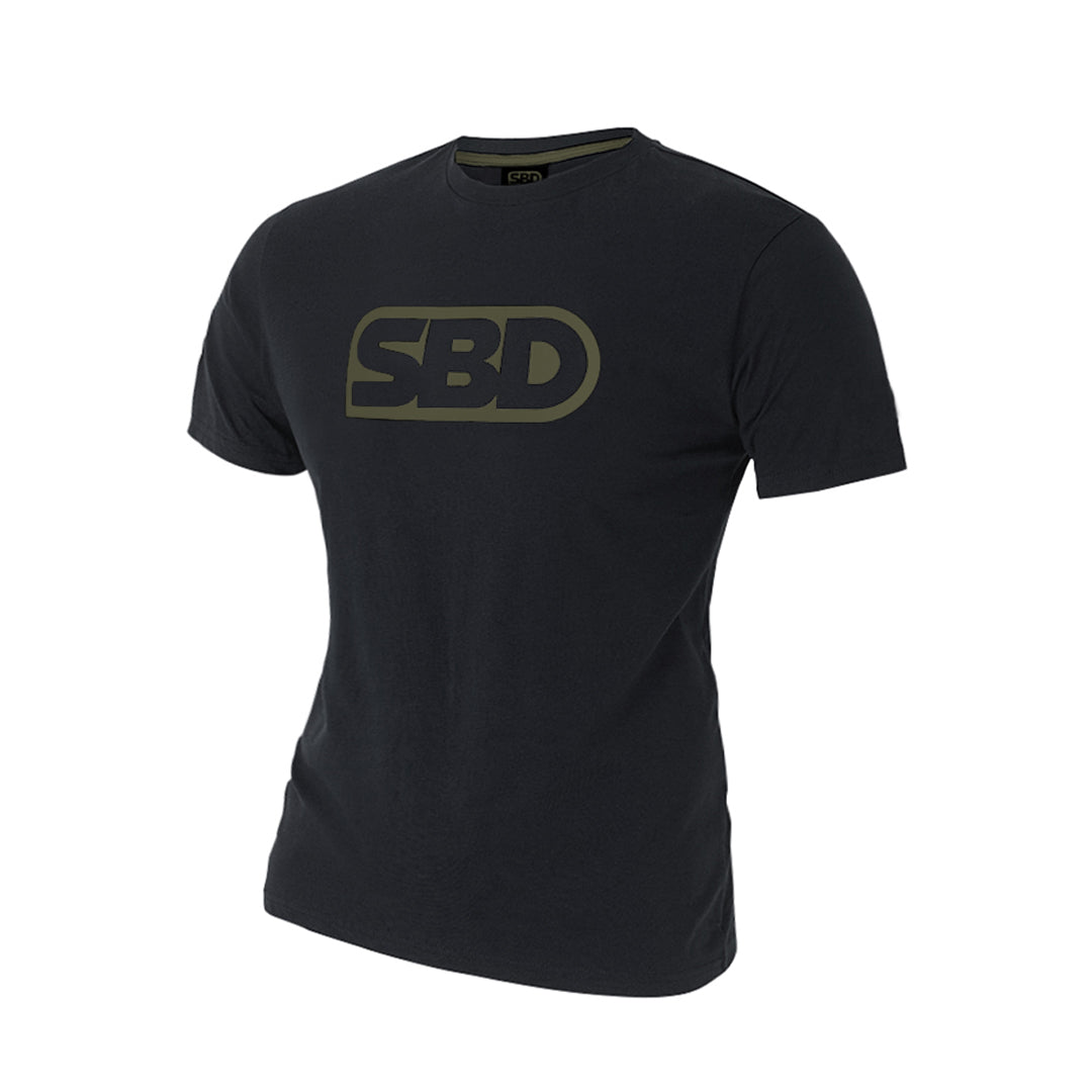 SBD T-Shirt - Black With Green (Endure Range)