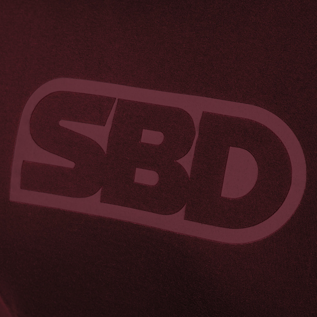 SBD T-Shirt - Burgundy With Burgundy (Phoenix Range)