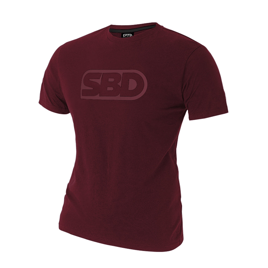 SBD T-Shirt - Burgundy With Burgundy (Phoenix Range)