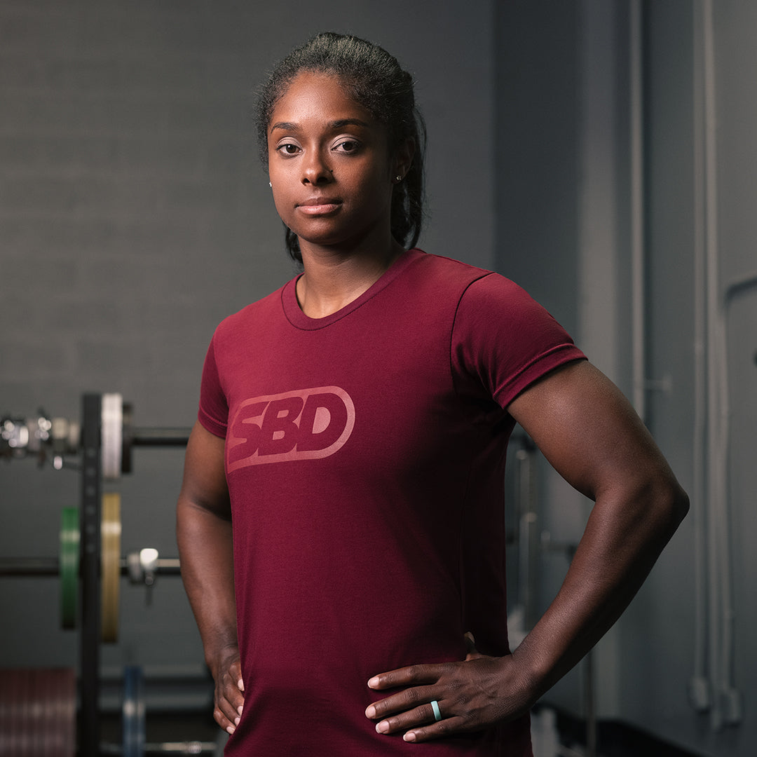 SBD T-Shirt - Burgundy With Burgundy (Phoenix Range)