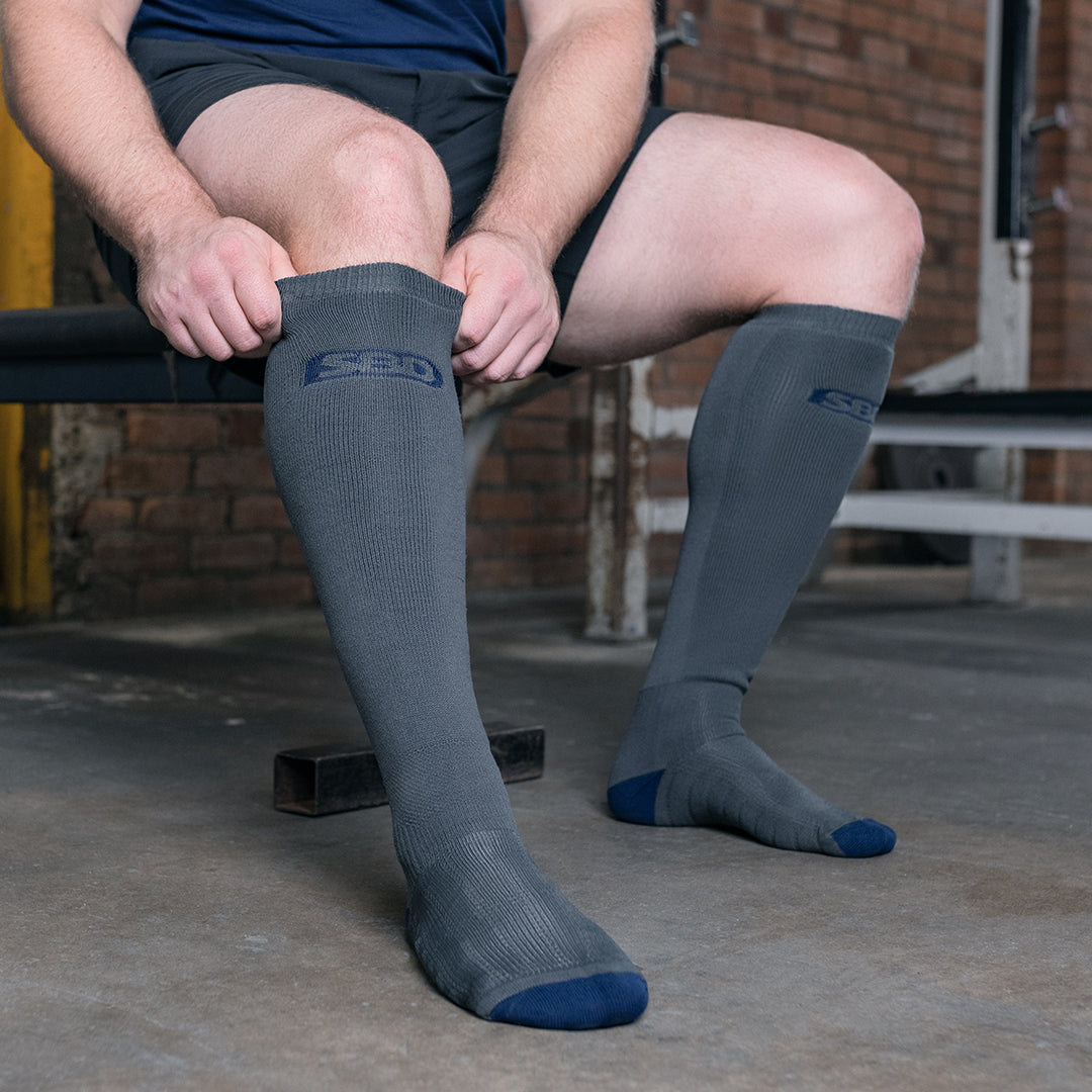 Deadlift Socks - Grey (Storm Range)