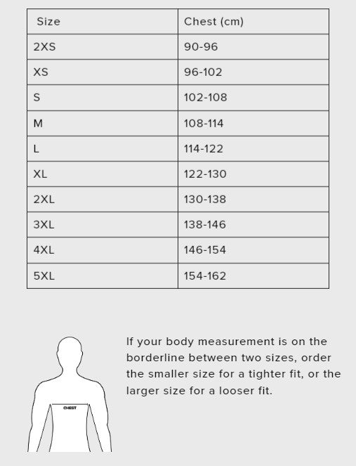 SBD Malaysia SBD Sweatshirt Nova Range Sizing Guide