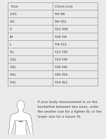 SBD Malaysia SBD Sweatshirt Sizing Guide