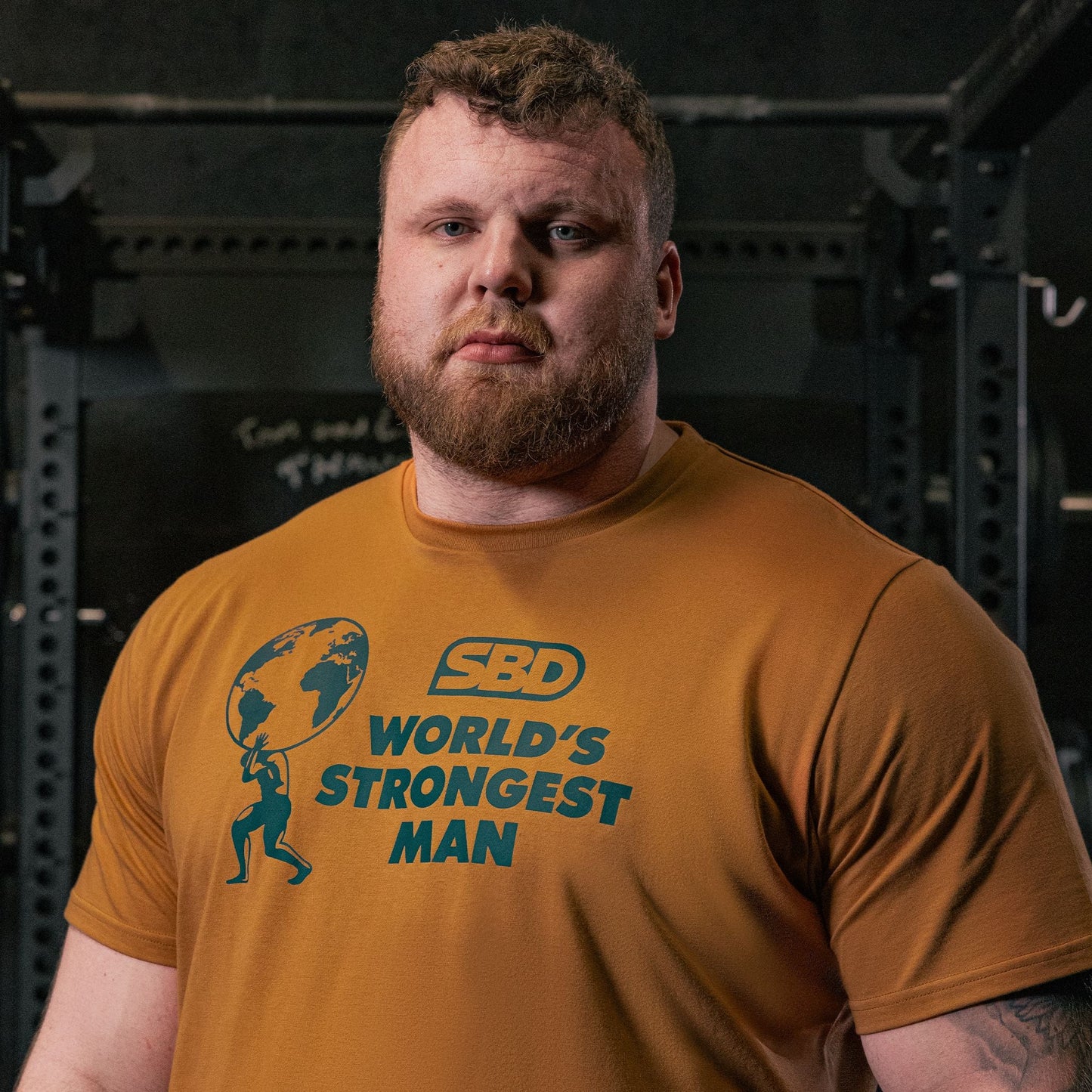 SBD Malaysia 2025 World’s Strongest Man T-Shirt Rust Pose