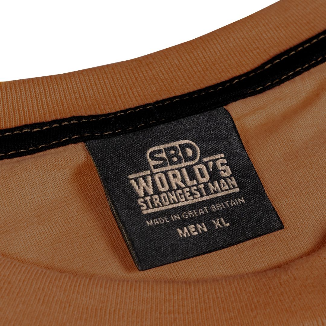 SBD Malaysia 2025 World’s Strongest Man T-Shirt Rust Tag