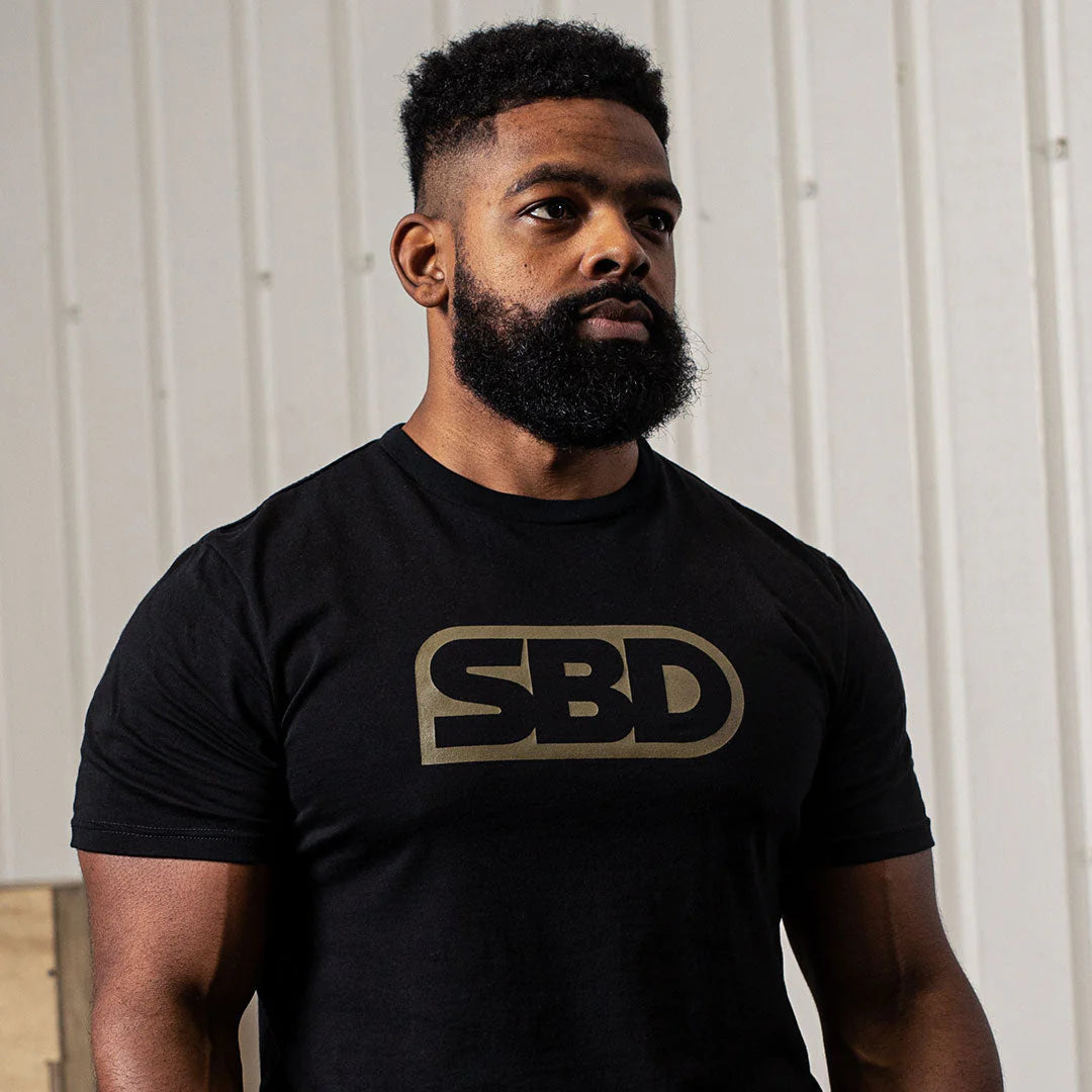 SBD T-Shirt - Black With Green (2020 Endure Range)