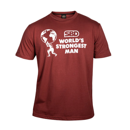 2021 World’s Strongest Man T-Shirt - Finals (Fire Brick)