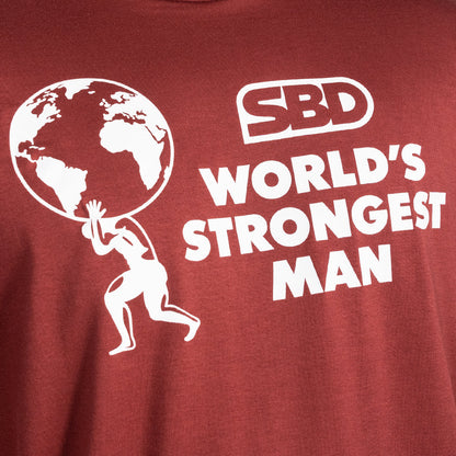 2021 World’s Strongest Man T-Shirt - Finals (Fire Brick)