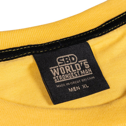 2021 World’s Strongest Man T-Shirt - Heats (Sunrise Yellow)