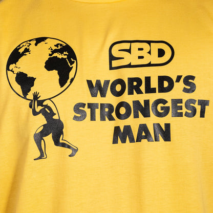 2021 World’s Strongest Man T-Shirt - Heats (Sunrise Yellow)