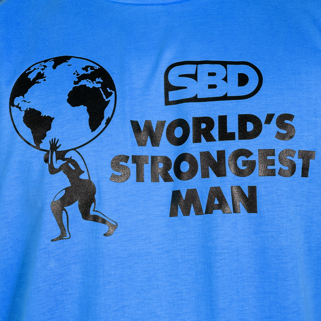 2022 World’s Strongest Man T-Shirt Blue