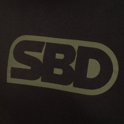 SBD T-Shirt - Black With Green (2020 Endure Range)