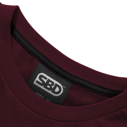 SBD T-Shirt - Burgundy With Burgundy (Phoenix Range)
